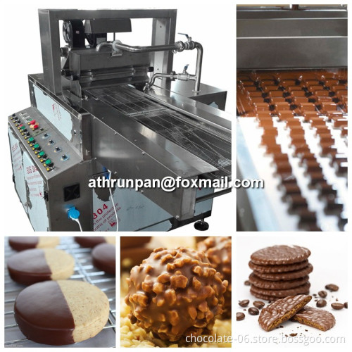 chocolate enrober small chocolate enrobing machine for chocolate coating